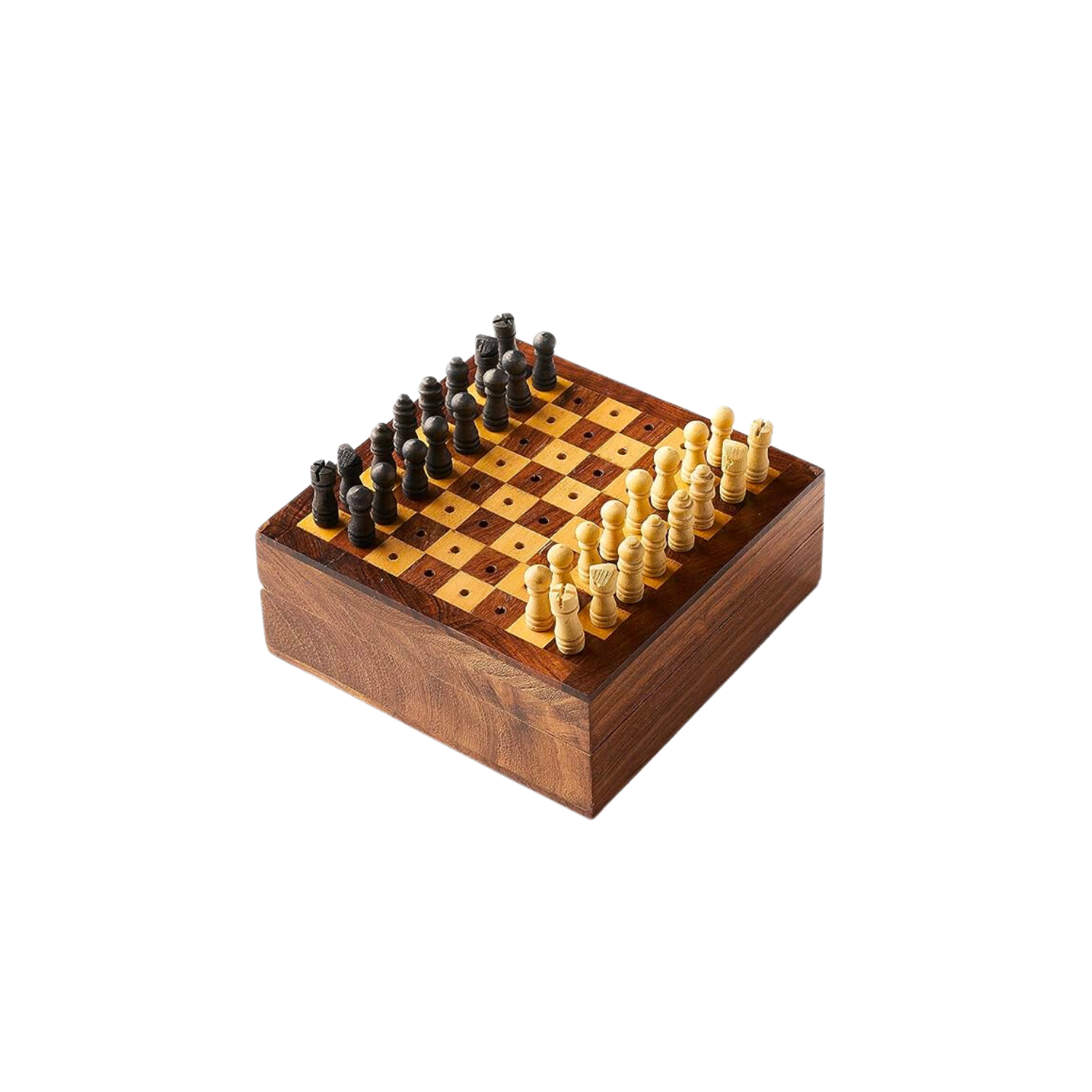 Wooden Travel Chess and Checkers